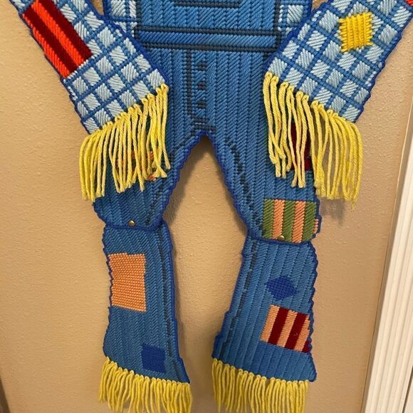Vintage Fall Harvest Scarecrow Jointed Yarn Hobbyist Piece 3 Feet Long AMAZING!! - Picture 14 of 15